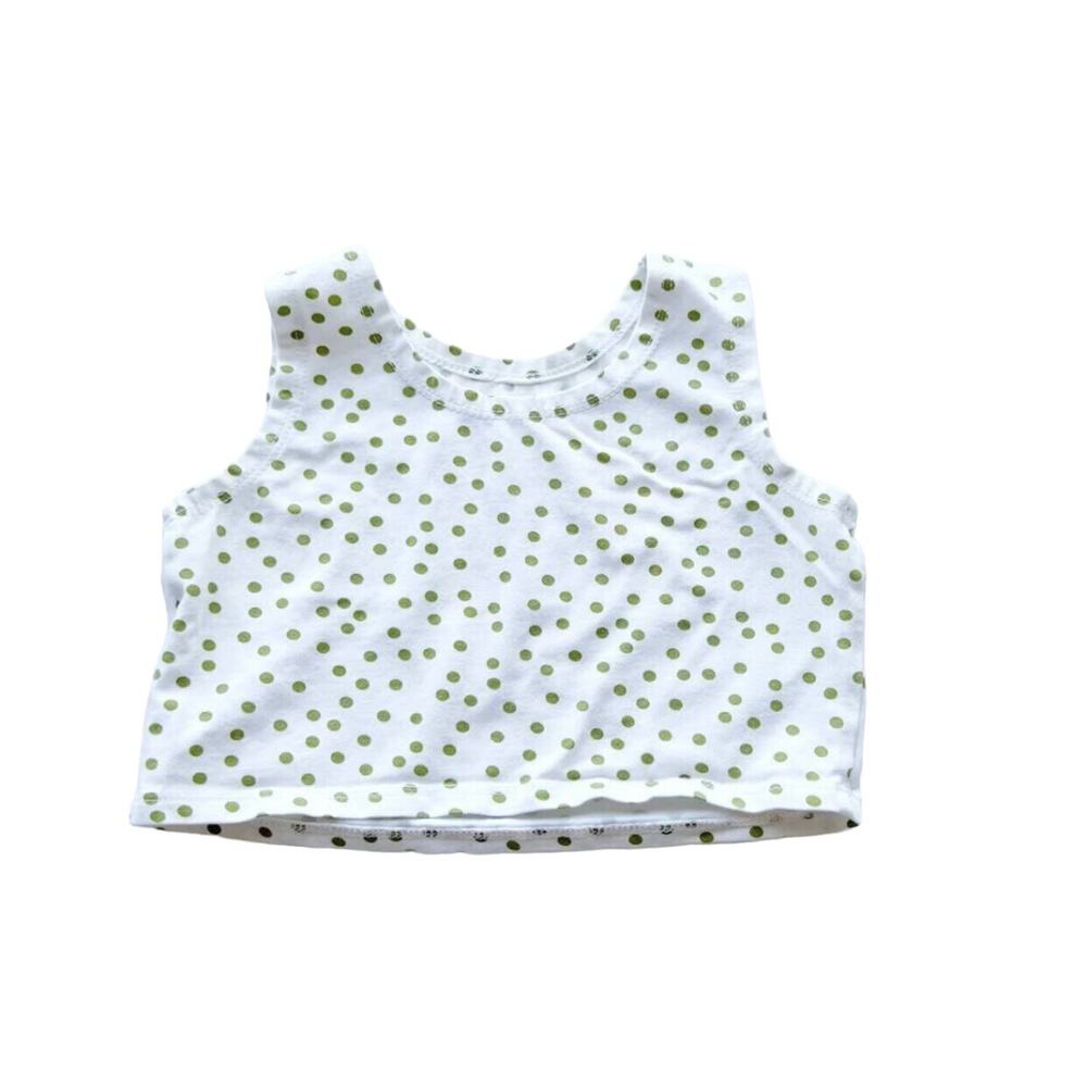 June & January Avocado Dot Crop Top